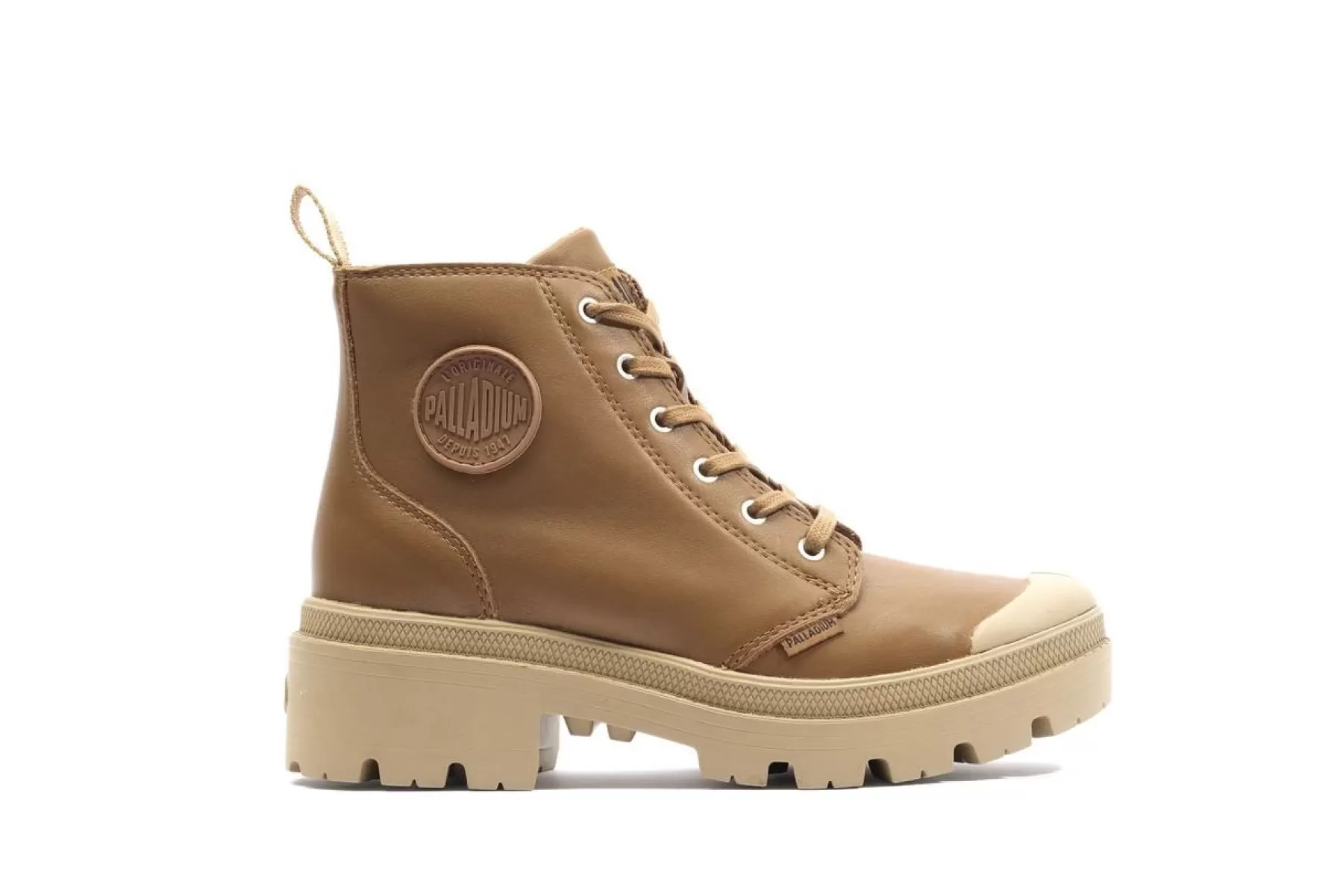 Palladium Heel Boots | Boots<PALLABASE LEATHER DEARBROWN