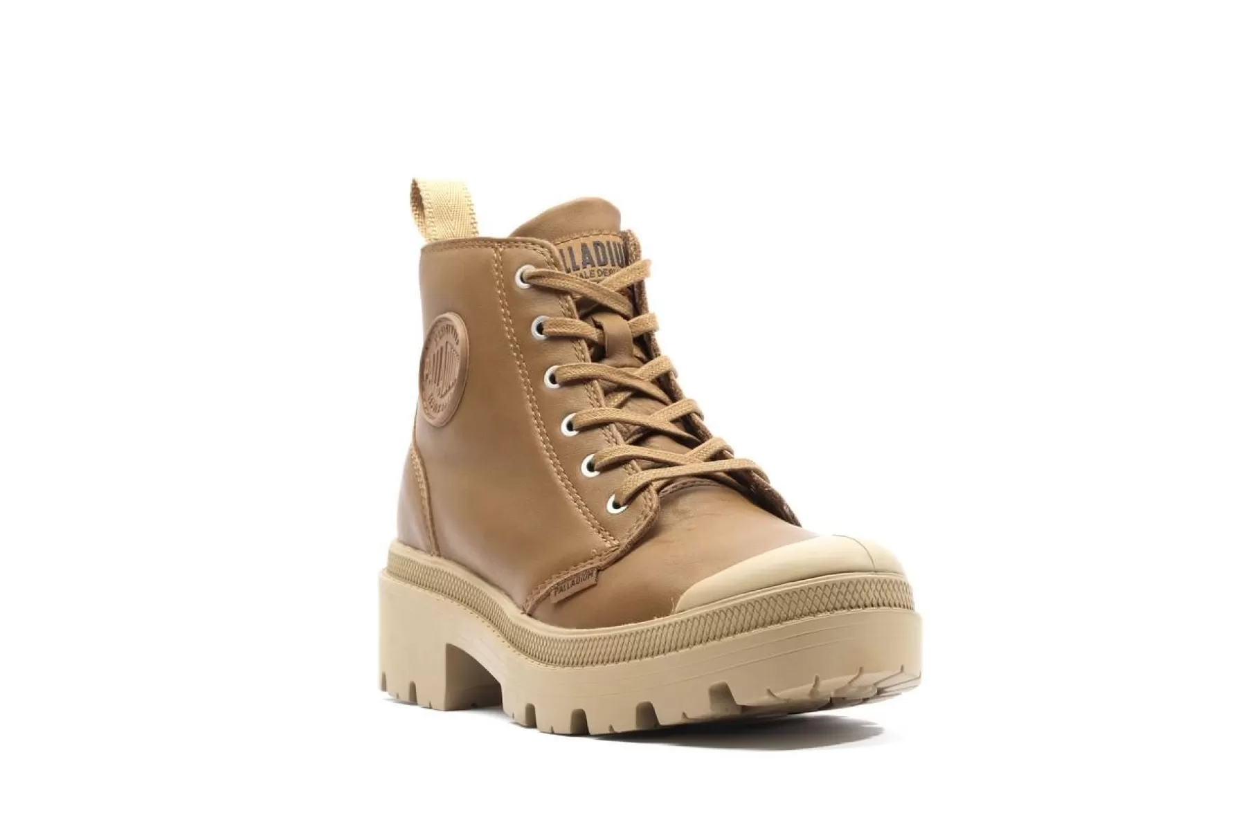 Palladium Heel Boots | Boots<PALLABASE LEATHER DEARBROWN