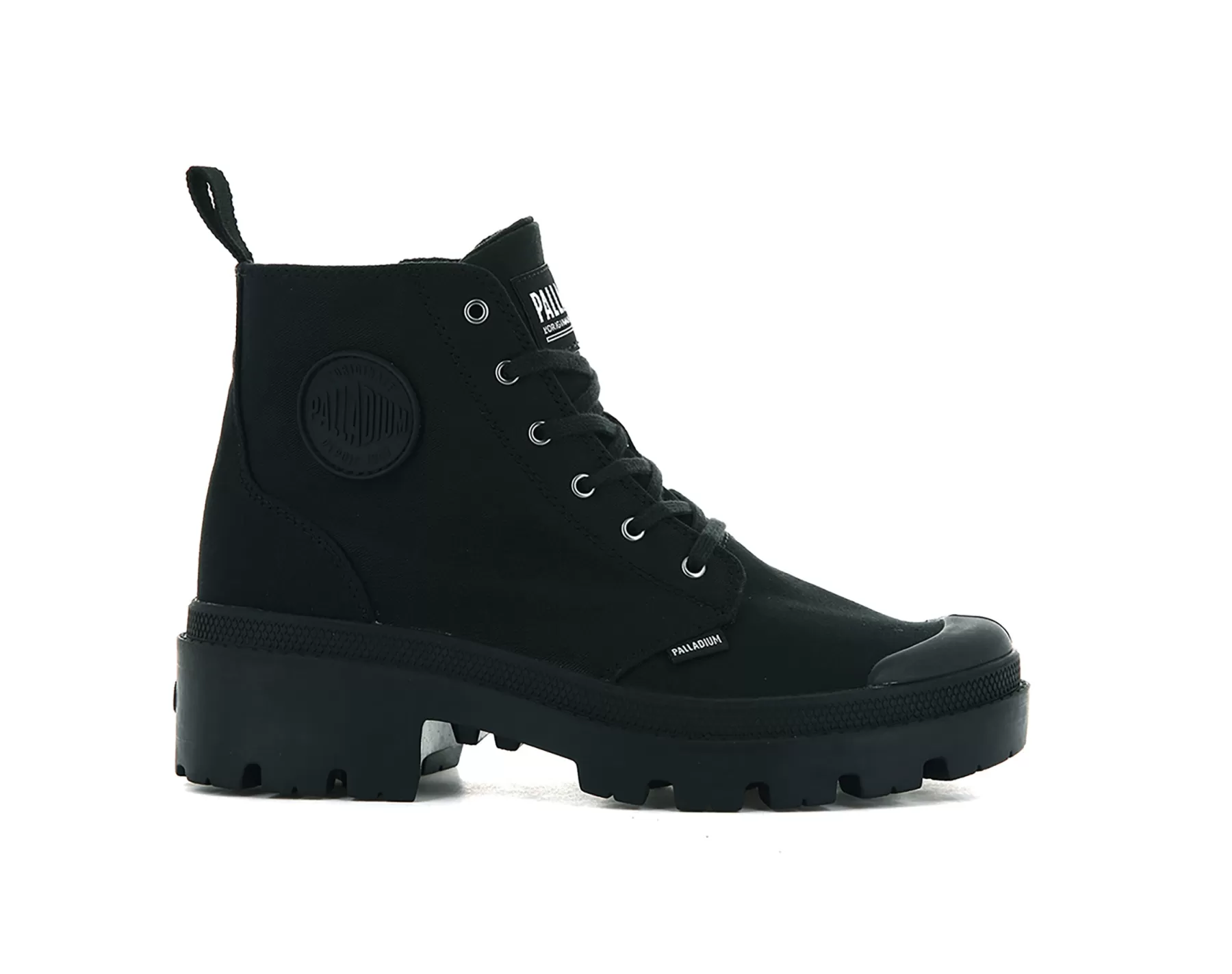 Palladium Heel Boots | Boots<PALLABASE TWILL BLACK/BLACK