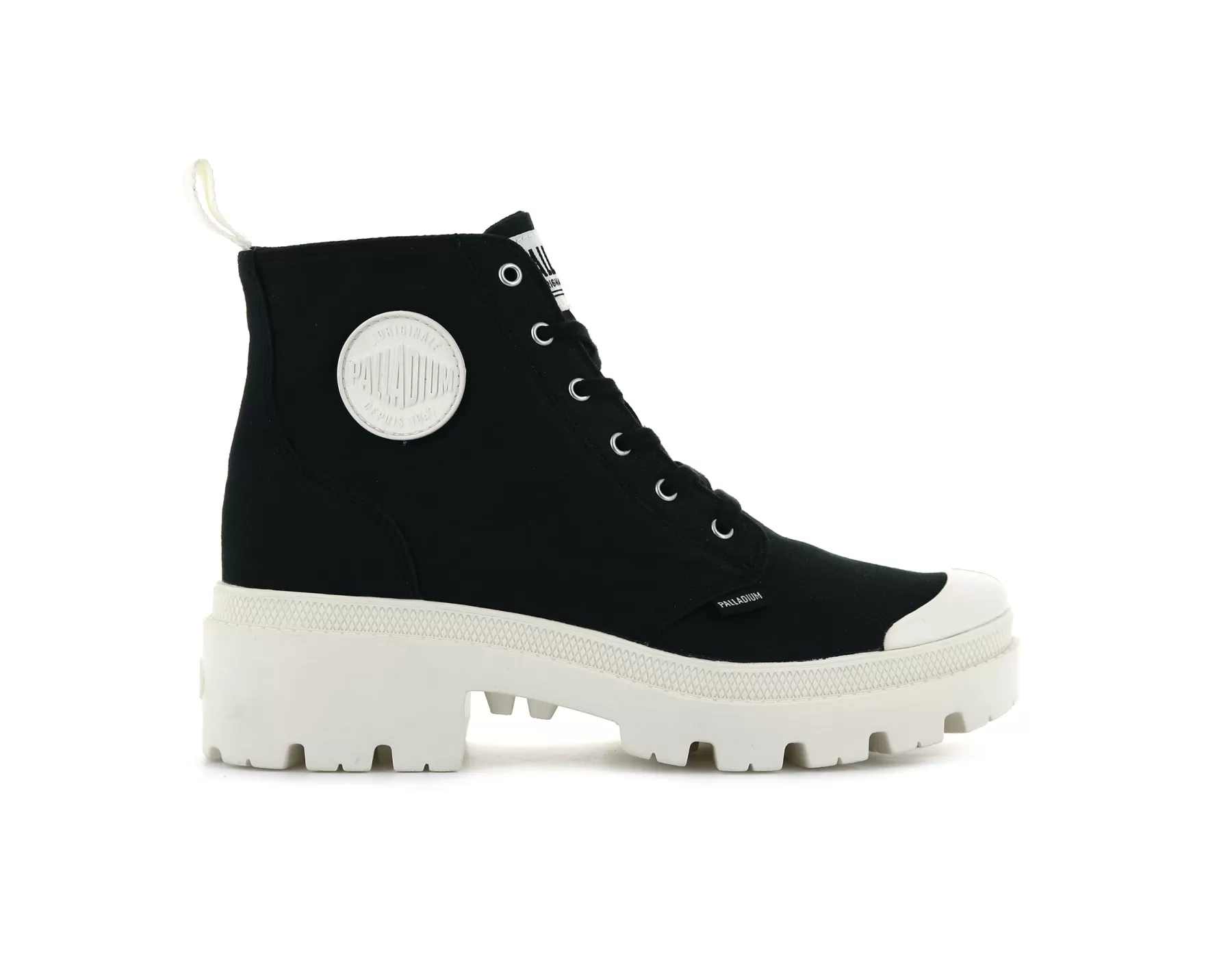 Palladium Heel Boots | Boots<PALLABASE TWILL BLACK