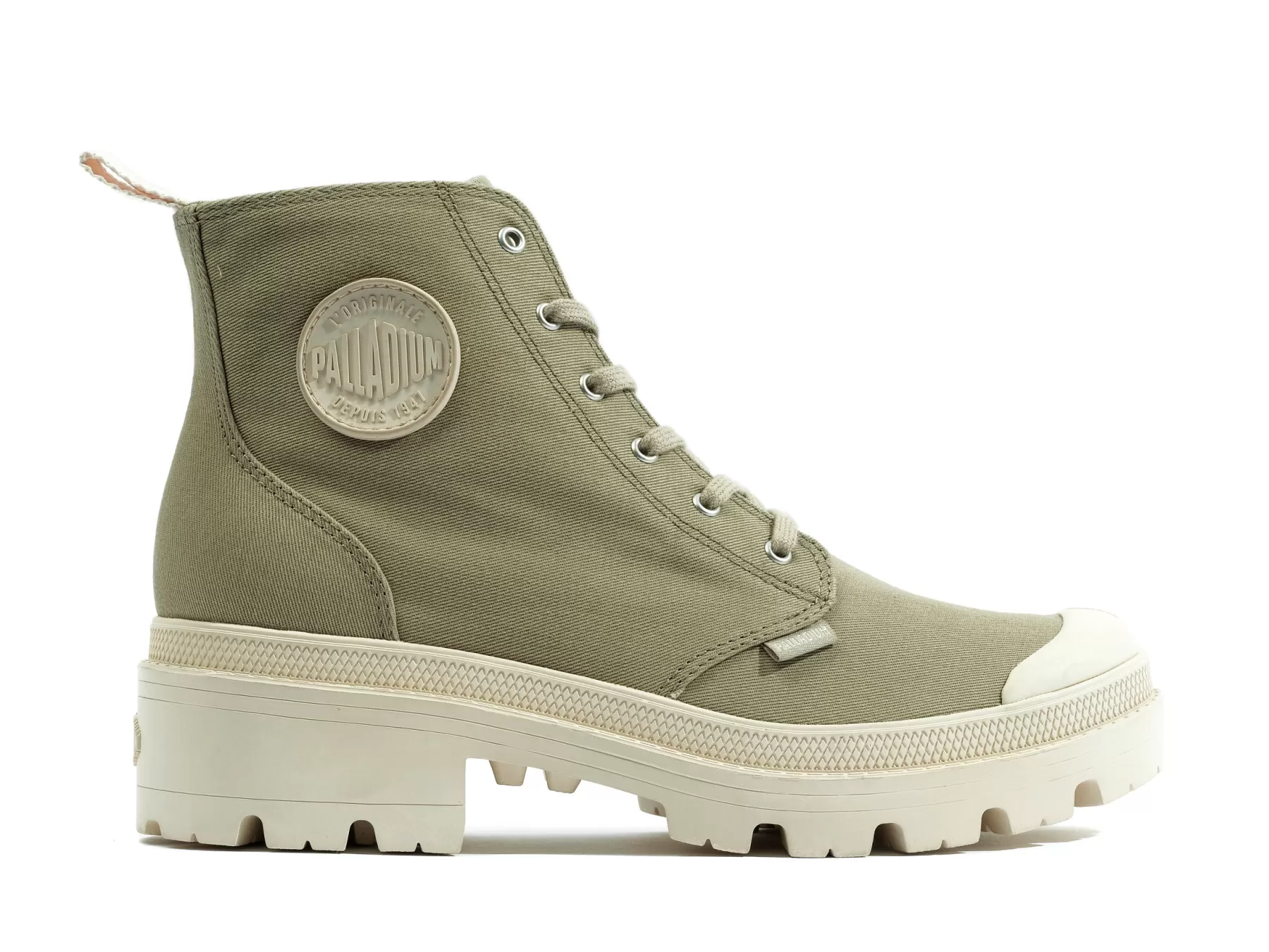 Palladium Heel Boots | Boots<PALLABASE TWILL DUNE