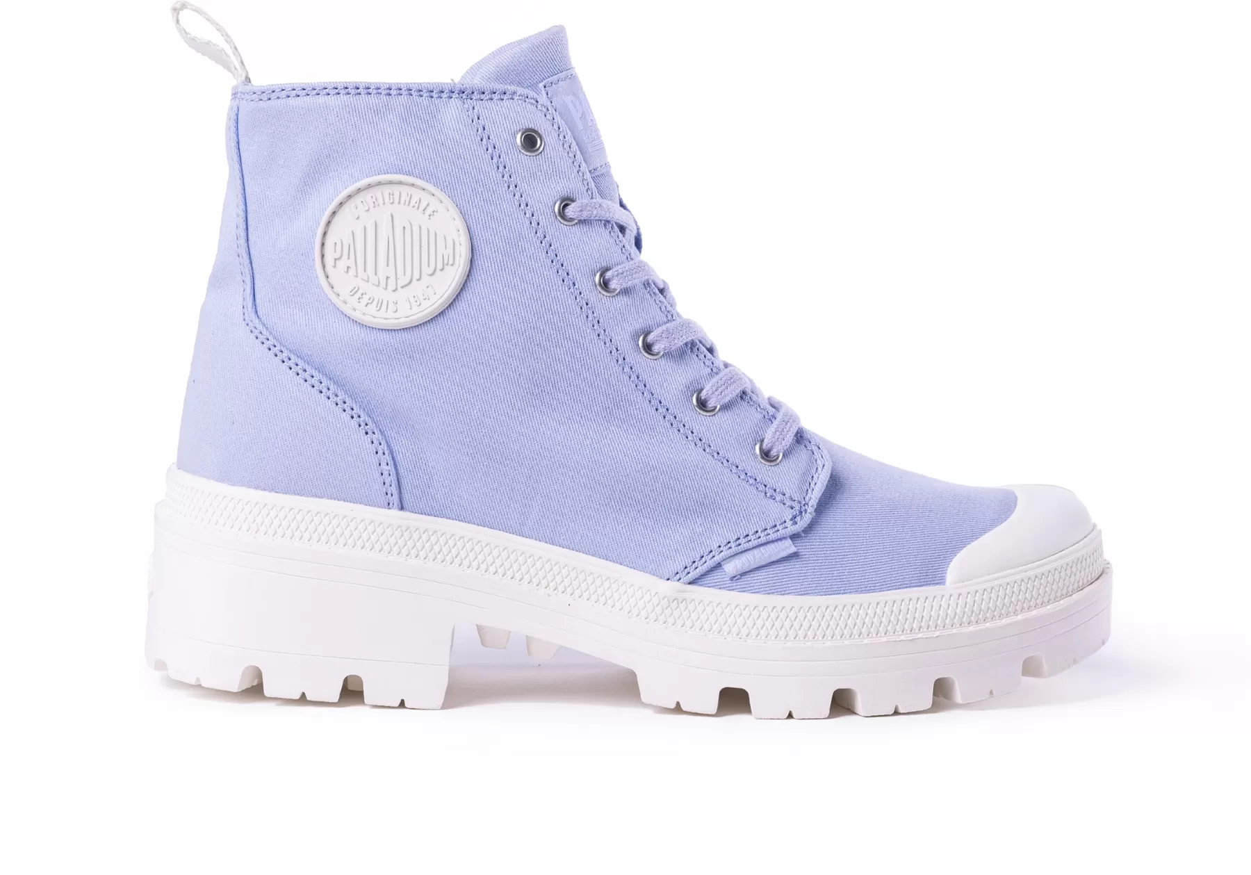 Palladium Heel Boots<PALLABASE TWILL XENONBLUE