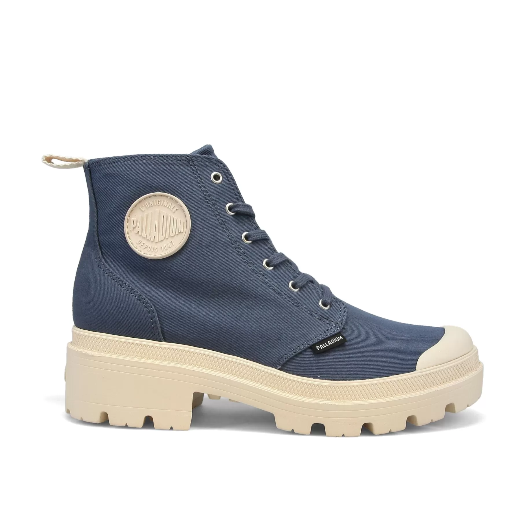 Palladium Heel Boots<PALLABASE TWILL VINTAGEINDIGO