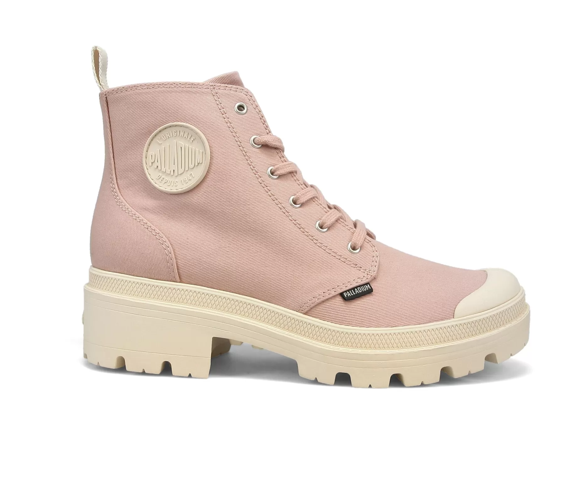 Palladium Heel Boots<PALLABASE TWILL EARTHCLAYLIQ