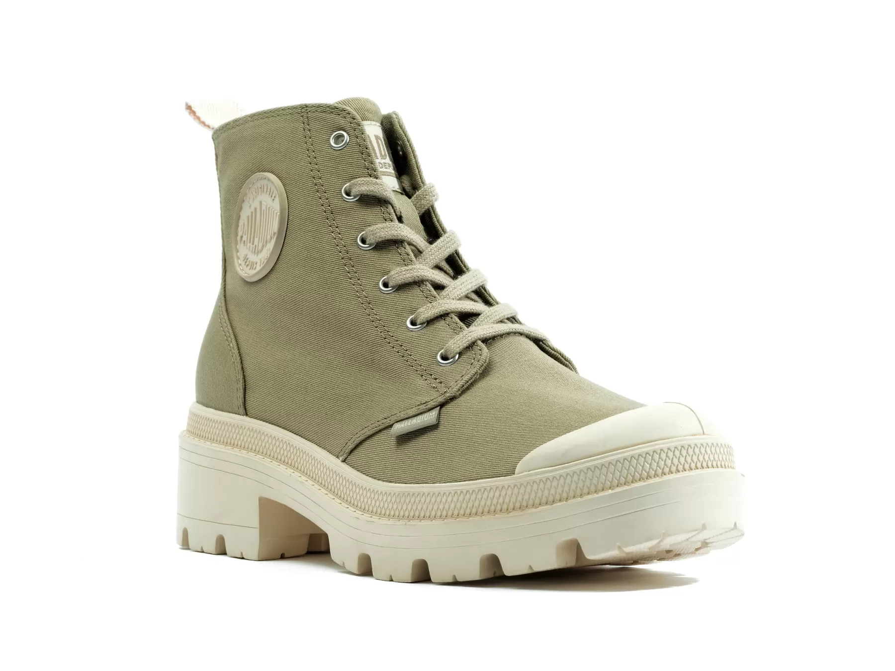 Palladium Heel Boots | Boots<PALLABASE TWILL DUNE