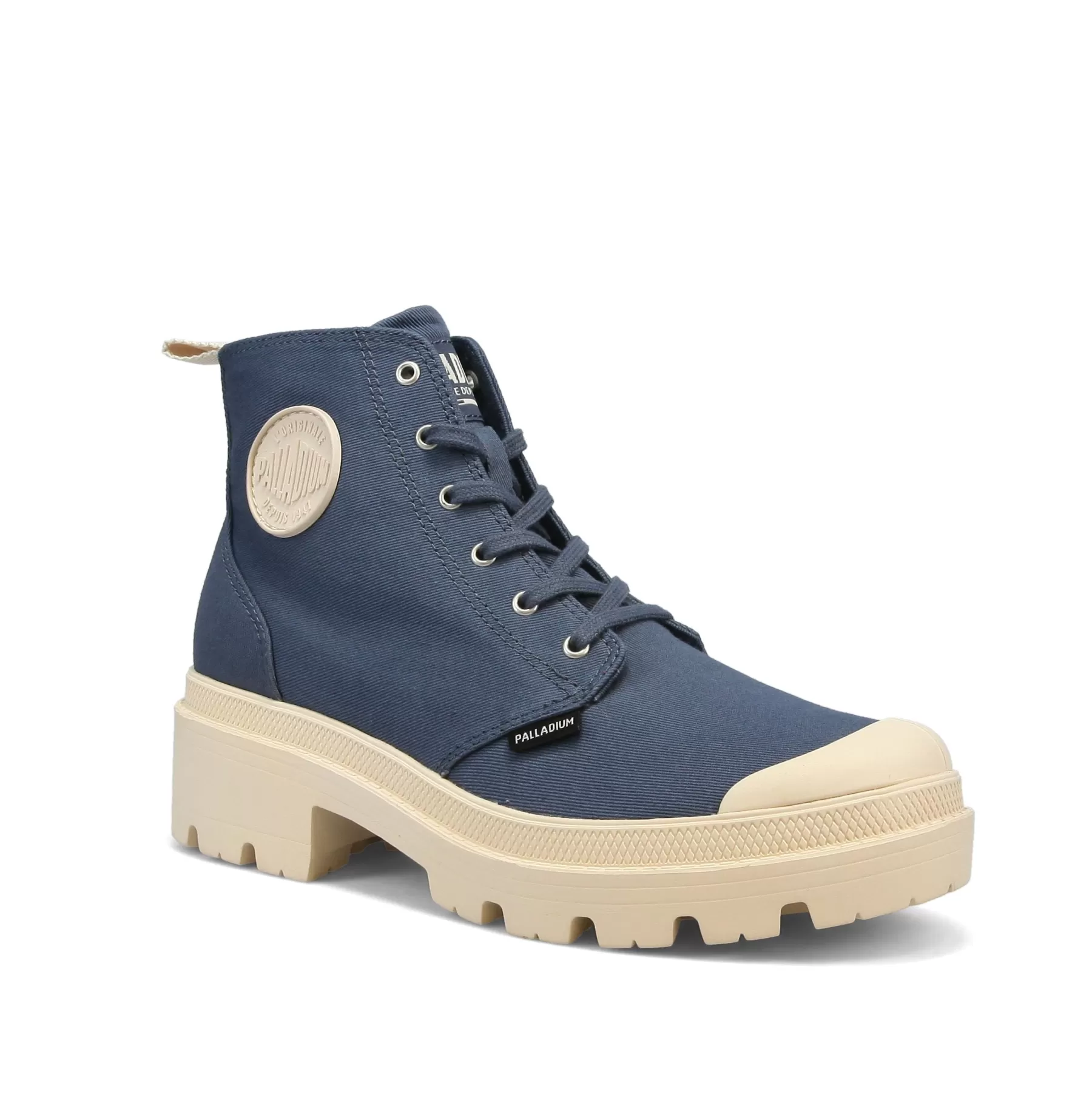 Palladium Heel Boots<PALLABASE TWILL VINTAGEINDIGO