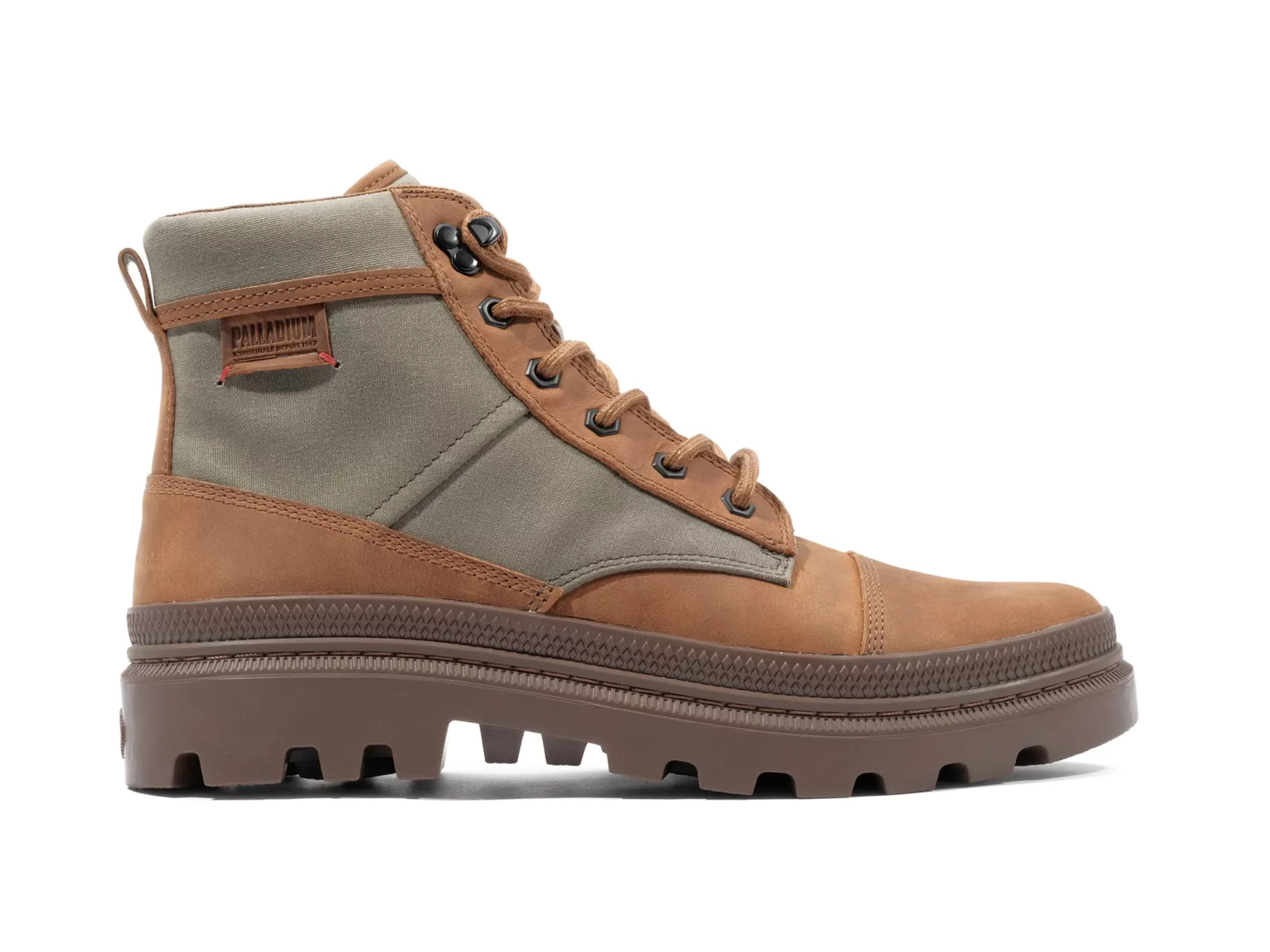 Palladium Boots<PALLATROOPER ROUGH OLIVENIGHT/HONEY