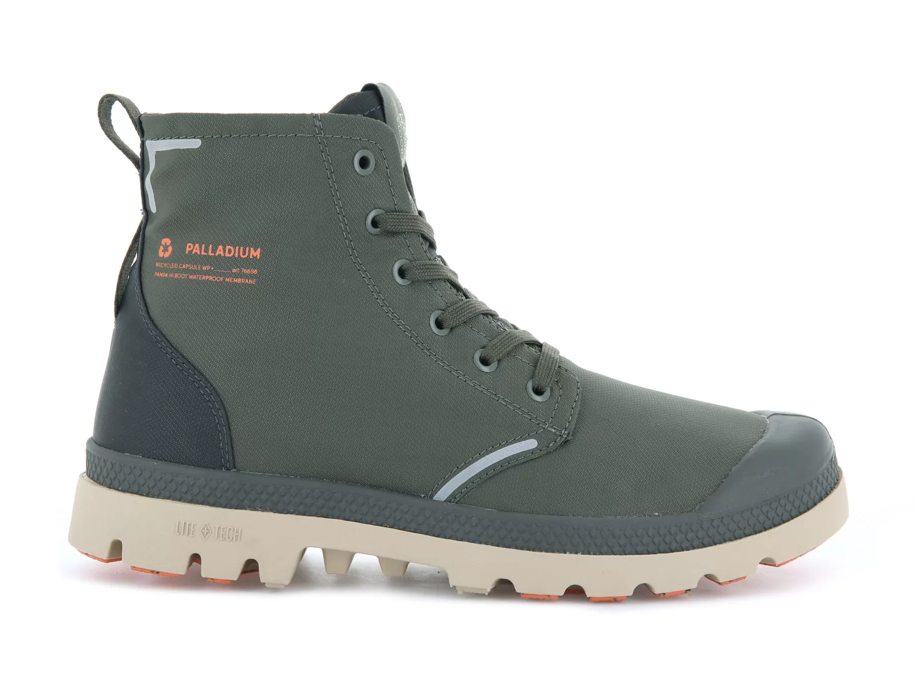 Palladium Big Kids (8 - 12 Years) | Boots<PAMPA LITE+ RECYCLE WP+ OLIVENIGHT/BELUGA